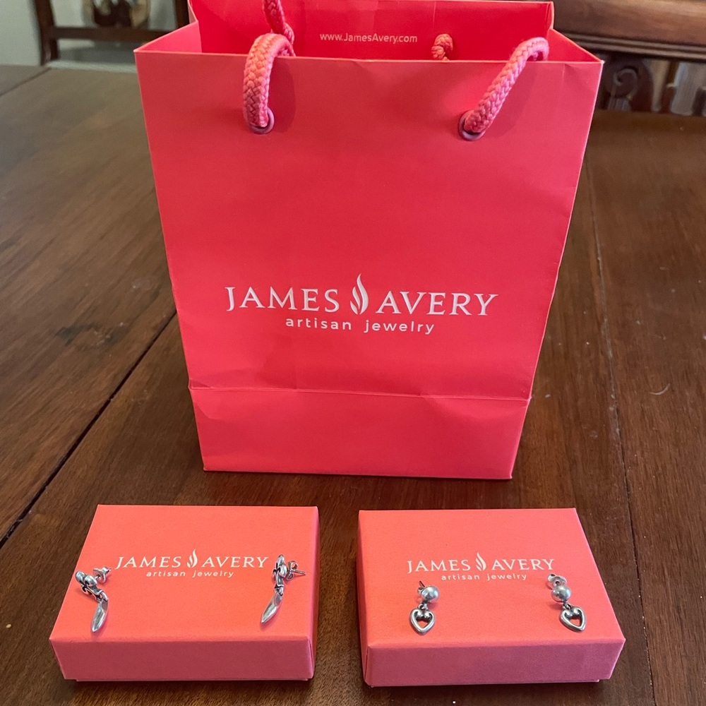 James Avery Earrings Retired Design Great Condition